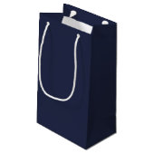 Petit Sac Cadeau Ancre bleue marine (Dos Angle)