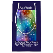 Petit Sac Cadeau Ange avec les coeurs (Devant)