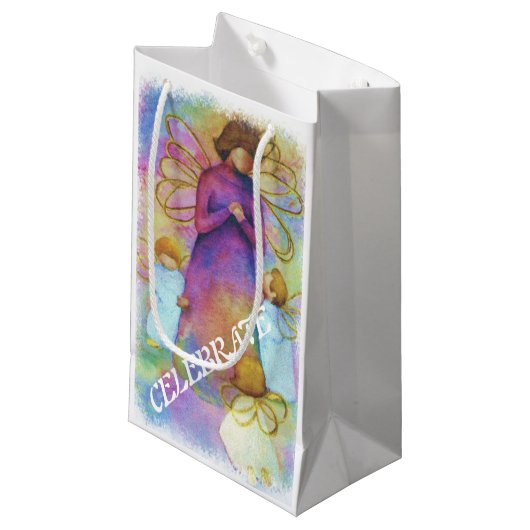 PETIT SAC CADEAU ANGELS LOURDS (Devant Angle)