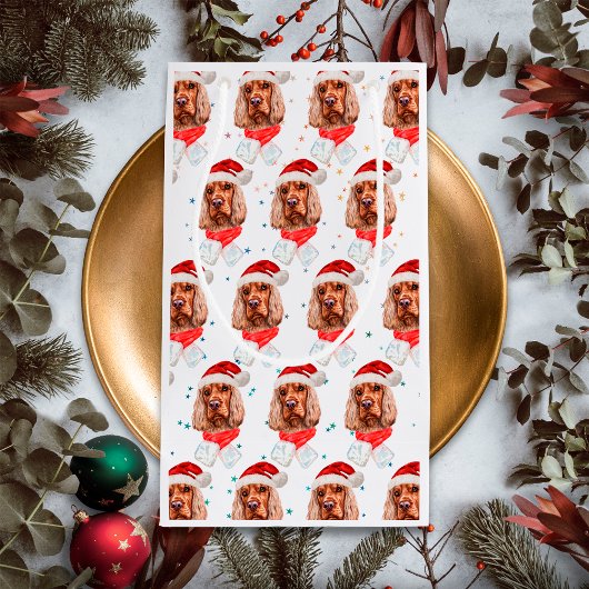 Petit Sac Cadeau Anglais Cocker Spaniel Chien race Noël