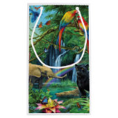 Petit Sac Cadeau Animals living together throw pillow (Dos)