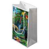 Petit Sac Cadeau Animals living together throw pillow (Devant Angle)