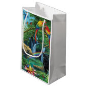 Petit Sac Cadeau Animals living together throw pillow (Dos Angle)