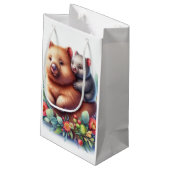 Petit Sac Cadeau Animaux de la faune Wombat (Dos Angle)