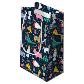 Petit Sac Cadeau Animaux de vacances et icônes Motif (Dos Angle)