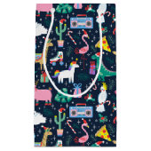 Petit Sac Cadeau Animaux de vacances et icônes Motif (Devant)