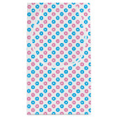 Petit Sac Cadeau Anneaux roses et bleus (Dos)