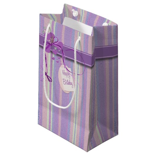 Petit Sac Cadeau Anniversaire (Devant Angle)
