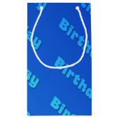 Petit Sac Cadeau Anniversaire (bleu) (Dos)