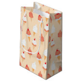 Petit Sac Cadeau Anniversaire Crème de glace cône avec Motif arrosé (Dos Angle)