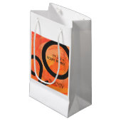 Petit Sac Cadeau Anniversaire de la décennie orange (Devant Angle)