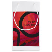 Petit Sac Cadeau Anniversaire de la Décennie Rouge (Dos)