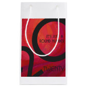 Petit Sac Cadeau Anniversaire de la Décennie Rouge (Devant)