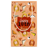 Petit Sac Cadeau Anniversaire de Retro Orange Tamagotchi (Devant)