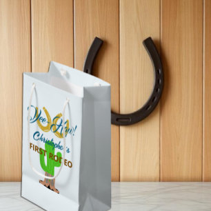 Petit Sac Cadeau Anniversaire de Rodéo de Cowboy Occidental