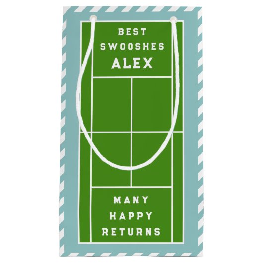 Petit Sac Cadeau Anniversaire du tennis créatif (Devant)