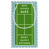 Petit Sac Cadeau Anniversaire du tennis créatif (Dos)