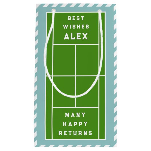 Petit Sac Cadeau Anniversaire du tennis créatif (Devant)