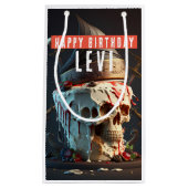 Petit Sac Cadeau Anniversaire du thème Pirate (Devant)