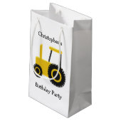 Petit Sac Cadeau Anniversaire du Tracteur (Dos Angle)