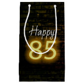 Petit Sac Cadeau Anniversaire Neon 85 Connexion en brique (Devant)