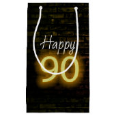 Petit Sac Cadeau Anniversaire Neon 90 Connexion en brique (Devant)