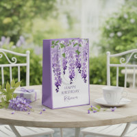 Anniversaire personnalisé au glycine