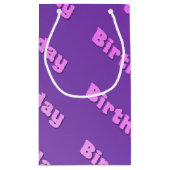 Petit Sac Cadeau Anniversaire (violet) (Dos)