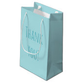 Petit Sac Cadeau Annonce de bébé garçon Blue Cute Monkey (Dos Angle)