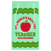 Petit Sac Cadeau Apple, le plus grand enseignant du monde (Devant)