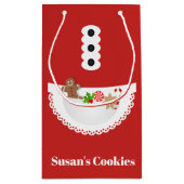 Petit Sac Cadeau Apron pain d'épices fête d'échange de biscuit de N (Dos)
