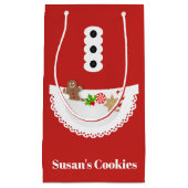 Petit Sac Cadeau Apron pain d'épices fête d'échange de biscuit de N (Devant)