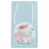 Petit Sac Cadeau Aquarelle bébé éléphant (Devant)