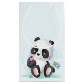 Petit Sac Cadeau Aquarelle bébé Panda Ours (Dos)