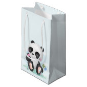 Petit Sac Cadeau Aquarelle bébé Panda Ours (Devant Angle)