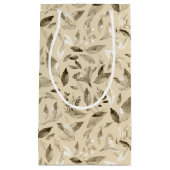 Petit Sac Cadeau Aquarelle chute feuilles 4 (Devant)