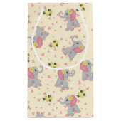 Petit Sac Cadeau Aquarelle d'Aiguille douce Petit Arachide Florale (Dos)