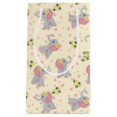 Petit Sac Cadeau Aquarelle d'Aiguille douce Petit Arachide Florale (Devant)