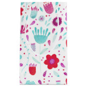 Petit Sac Cadeau Aquarelle florale de Boho (Devant)