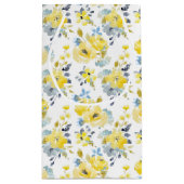 Petit Sac Cadeau Aquarelle Motif Floral Jaune (Dos)