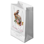 Petit Sac Cadeau Aquarelle Pâques florales (Devant Angle)