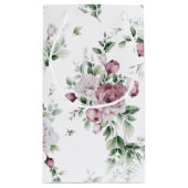 Petit Sac Cadeau Aquarelle Peonies roses et verdure (Dos)