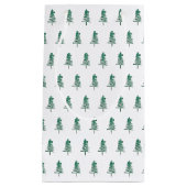 Petit Sac Cadeau Aquarelle Pine Tree Noël (Devant)