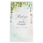 Petit Sac Cadeau Aquarelle Verdure Mariage cristal (Devant)