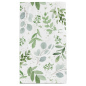 Petit Sac Cadeau Aquarelle Whimsical Vert (Dos)