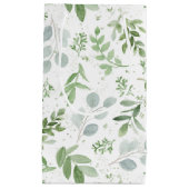 Petit Sac Cadeau Aquarelle Whimsical Vert (Devant)