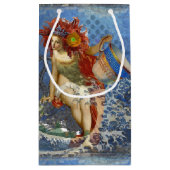 Petit Sac Cadeau Aquarius Mermaid Bleu gothique (Dos)