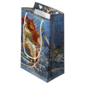 Petit Sac Cadeau Aquarius Mermaid Bleu gothique (Devant Angle)