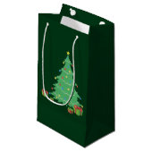 Petit Sac Cadeau Arbre de Noël (Devant Angle)