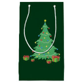 Petit Sac Cadeau Arbre de Noël (Devant)